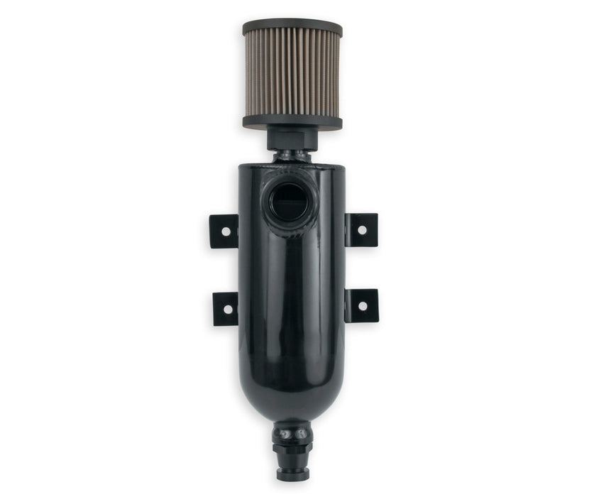 Earls EARCT100ERL Breather Tank/Catch Can w/12an O-Ring Port