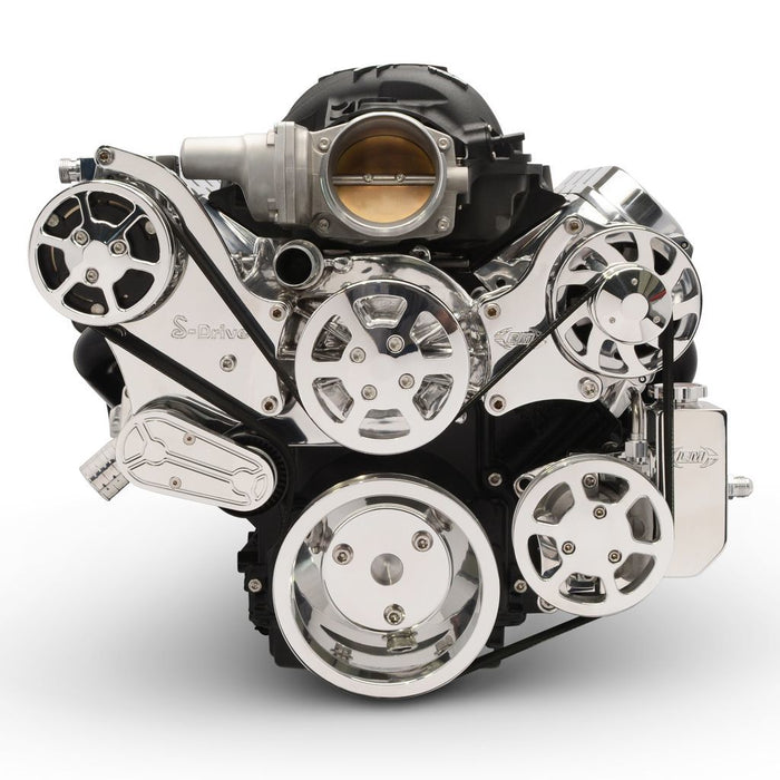Eddie Motorsports EDDMS117-90BP Serperntine Pulley Kit LS Engine