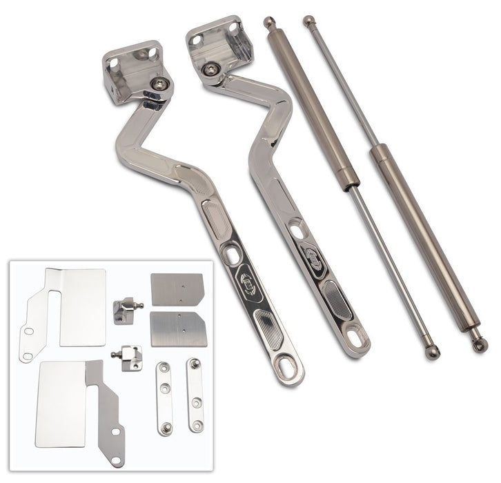 Eddie Motorsports EDDMS149-28P Billet Hood Hinges Polished