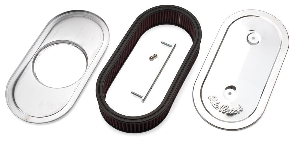 Edelbrock EDE1236 Oval Air Cleaner for Single 4-Barrel