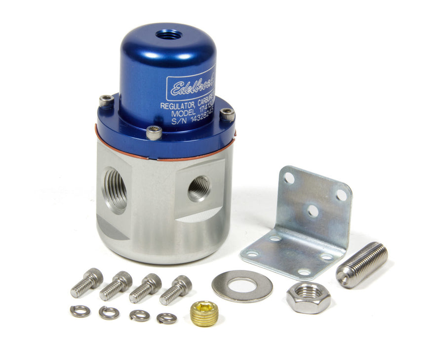 Edelbrock EDE174132 Fuel Pressure Regulator Bypass Style 160GPH Blue