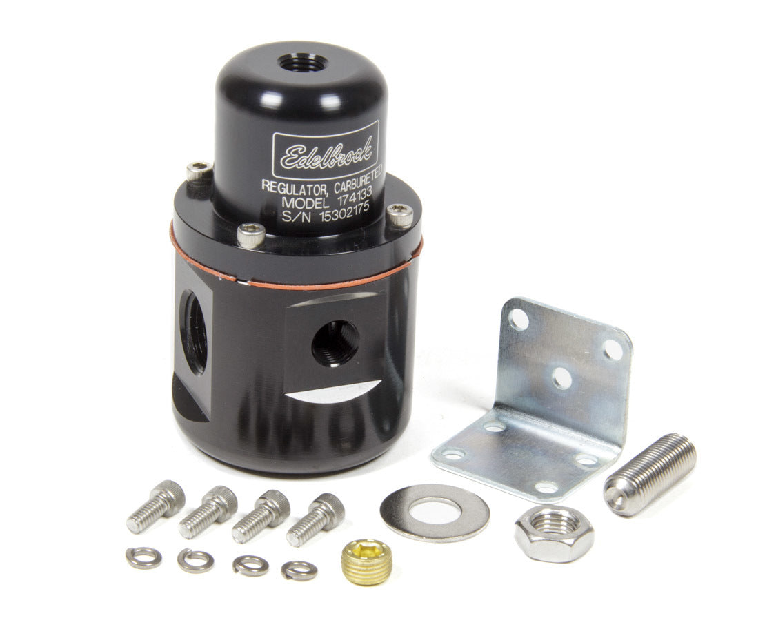 Edelbrock EDE174133 Fuel Pressure Regulator Bypass Style 160GPH Blk