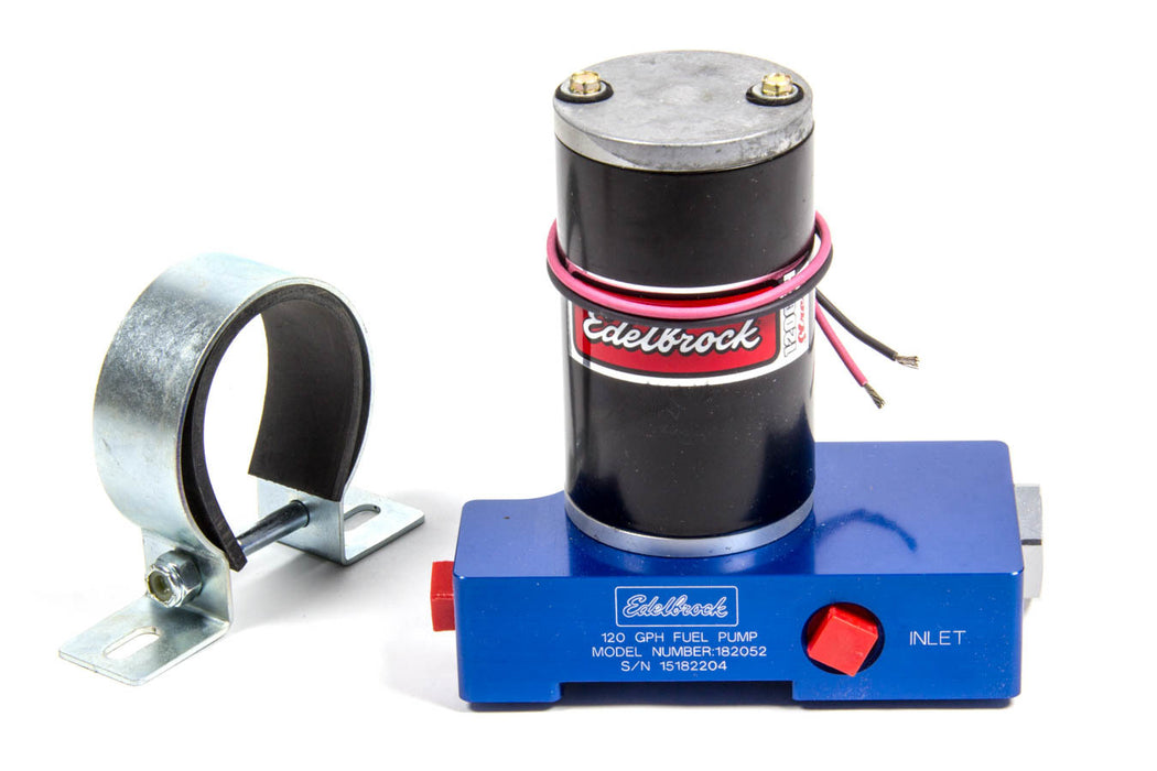 Edelbrock EDE182052 Carb Electric Fuel Pump 120GPH @ 6.5psi Blue