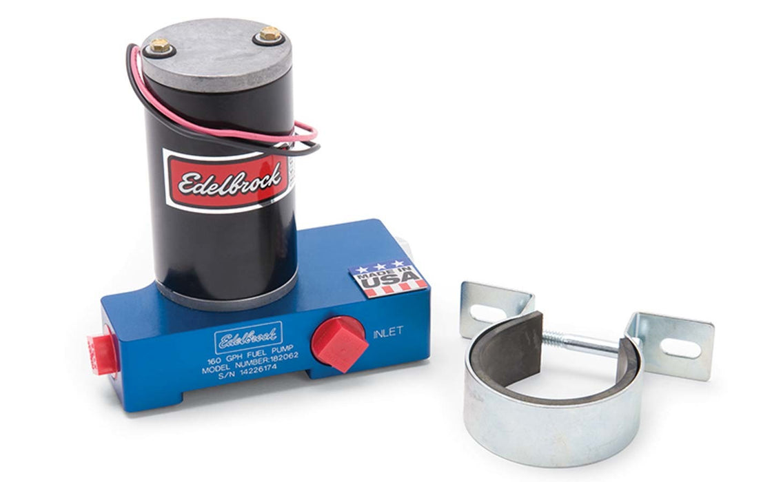 Edelbrock EDE182062 Carb Electric Fuel Pump 160GPH @ 12psi Blue