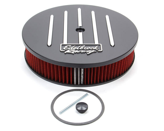 Edelbrock EDE41663 Air Cleaner Kit Race Series 14in x 3in Black