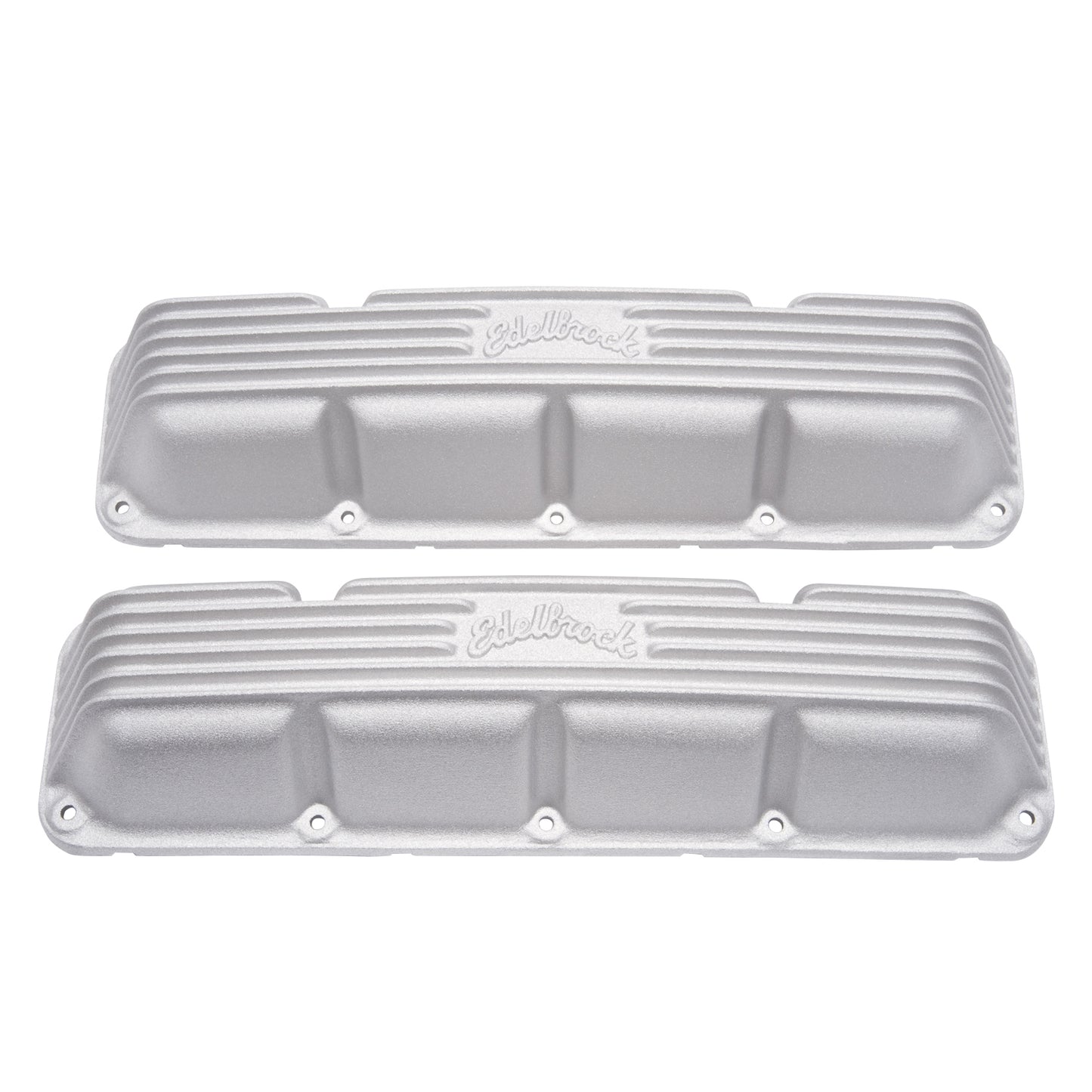 Edelbrock EDE41999 Valve Cover Kit Classic Finned AMC/Jeep V8 67-91