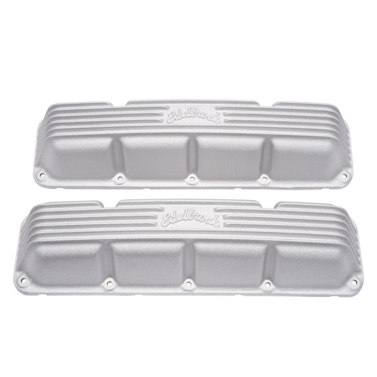 Edelbrock EDE41999 Valve Cover Kit Classic Finned AMC/Jeep V8 67-91