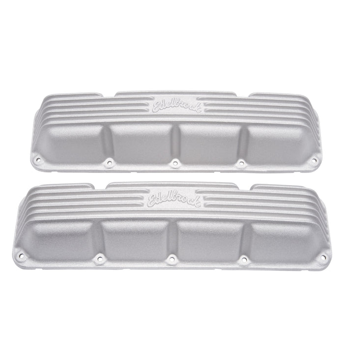 Edelbrock EDE41999 Valve Cover Kit Classic Finned AMC/Jeep V8 67-91