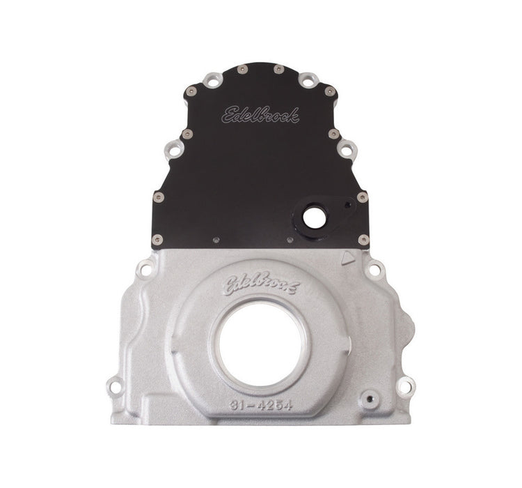 Edelbrock EDE4255 GM Timing Cover - LS Series - 2pc.