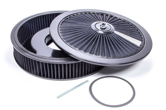 Edelbrock EDE43662 Air Cleaner Kit - 14in Dia. Breathable - Black