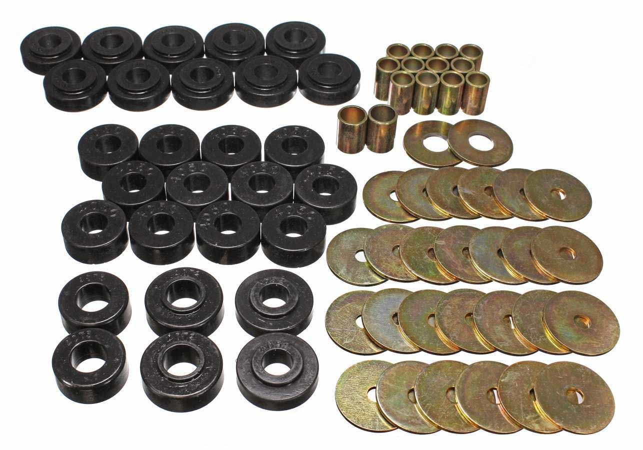 Energy Suspension ENE3-4111G 65-67 Chevy Body Mounts Black
