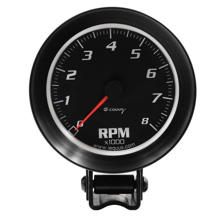 Equus EQUE6068 3-3/8 Dia Tachometer 8000 RPM Black Dial