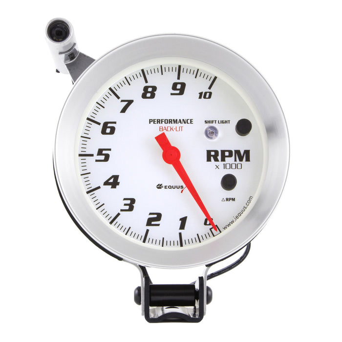 Equus EQUE8080 5in Dia Tachometer 10k RPM Silver