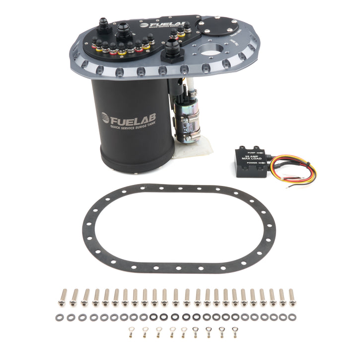 Fuelab Fuel Systems FLB62813-1 Surge Tank QSST Titanium Dual 340 F/P