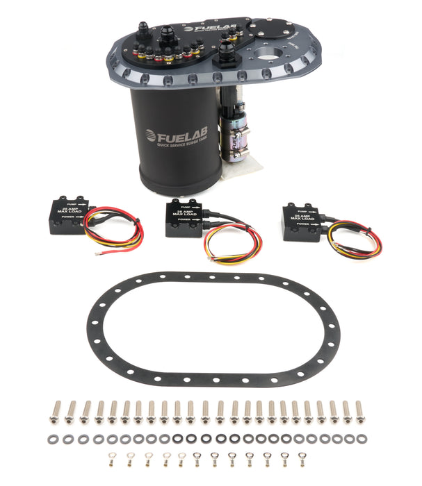 Fuelab Fuel Systems FLB62813-3 Surge Tank QSST Titanium Dual 500 F/P