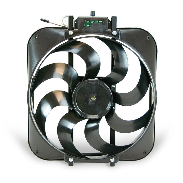 Flex-a-lite FLE109304 15in S-Blade ElectricFan w/Temp Control