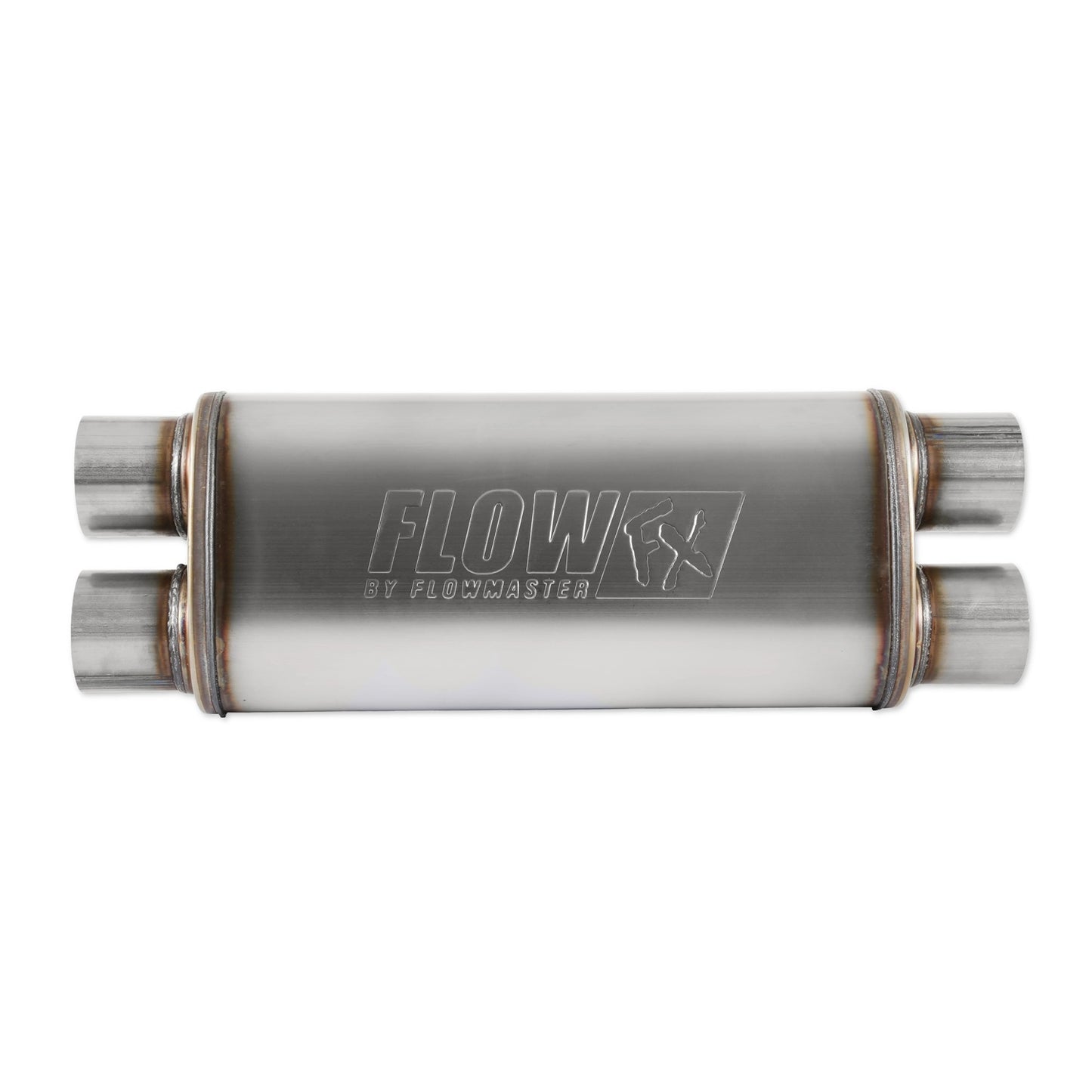 Flowmaster FLO72469 Muffler 3-1/2 Inlet 2-1/ 2 Dual Outlet