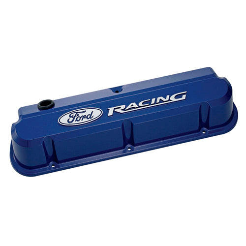 Ford FRD302-136 Slant Edge Valve Cover Set w/ Racing Logo
