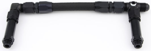 Fragola FRG930006-BL #6 Fuel Line Kit 9/16-24 Dual Inlet Demon Black