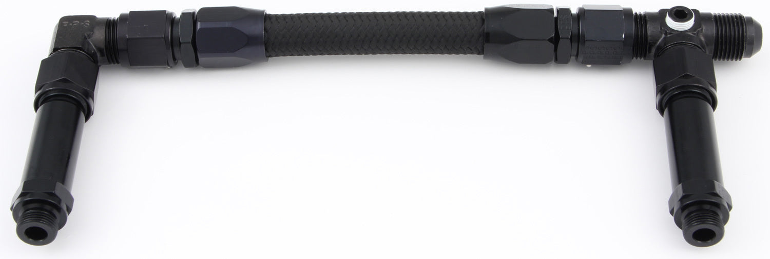Fragola FRG930006-BL #6 Fuel Line Kit 9/16-24 Dual Inlet Demon Black