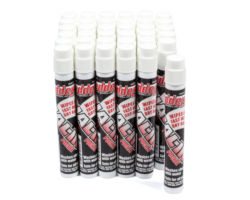 Geddex GDX72336 Dial-In Pocket Window Marker White Cs. 36x.5oz