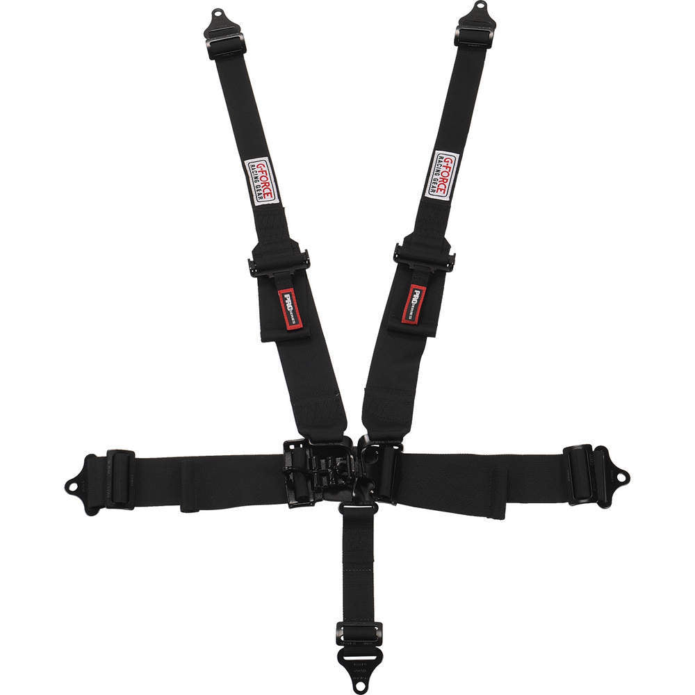 G-force GFR6600BK 5pt Harness L&L HNR Indiv PD SFI 16.1