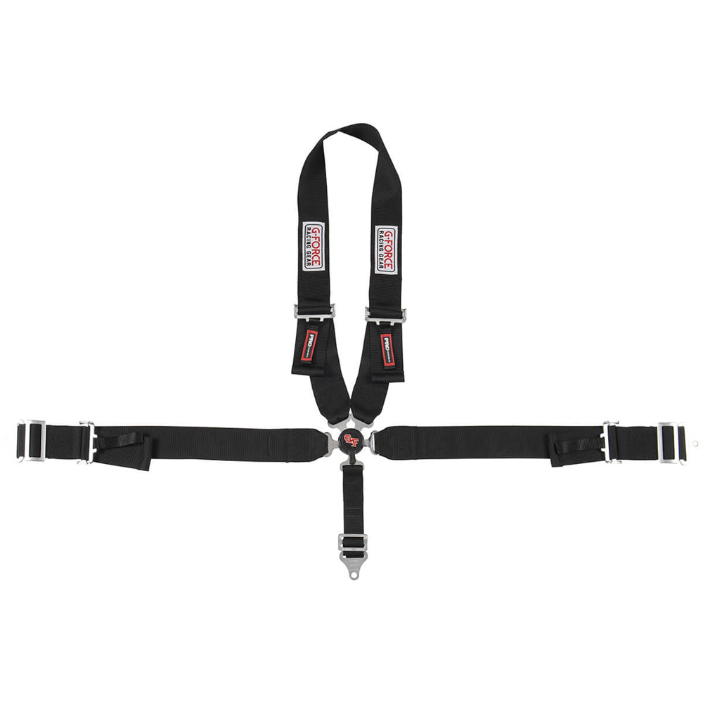 G-force GFR7140BK 5pt Harness Camlock Black U Shoulder Pull-Dn