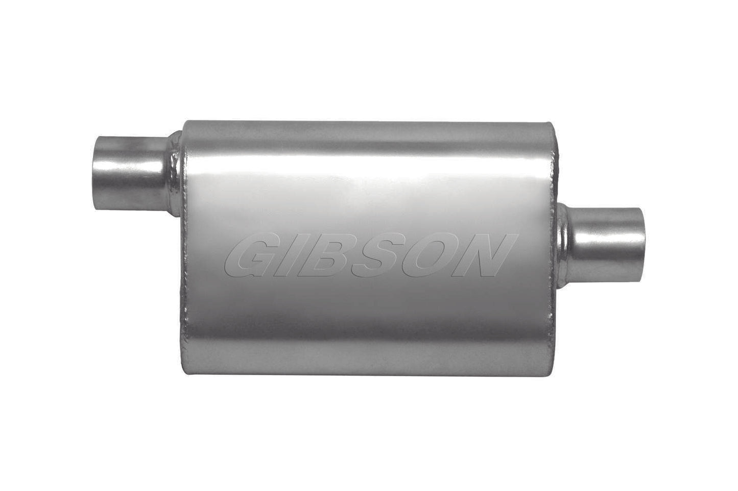 Gibson Exhaust GIB55140S CFT Superflow Offset/Cen ter Oval Muffler Stainle