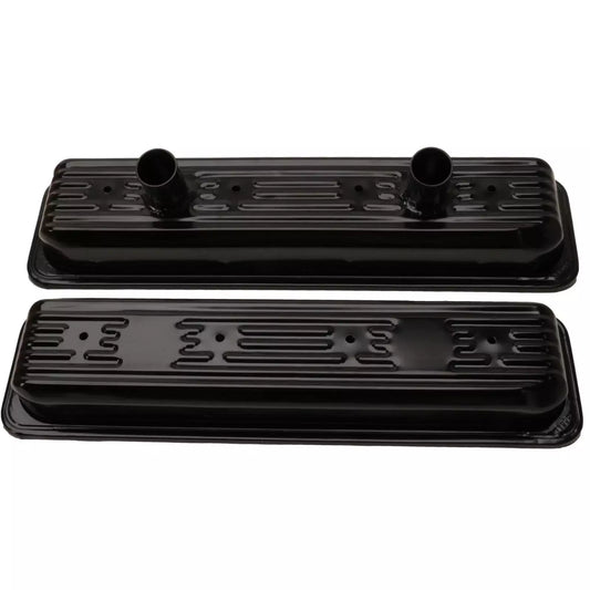 Chevrolet Performance GMP25534359 Valve Cover Kit SBC Circle Track Steel Black