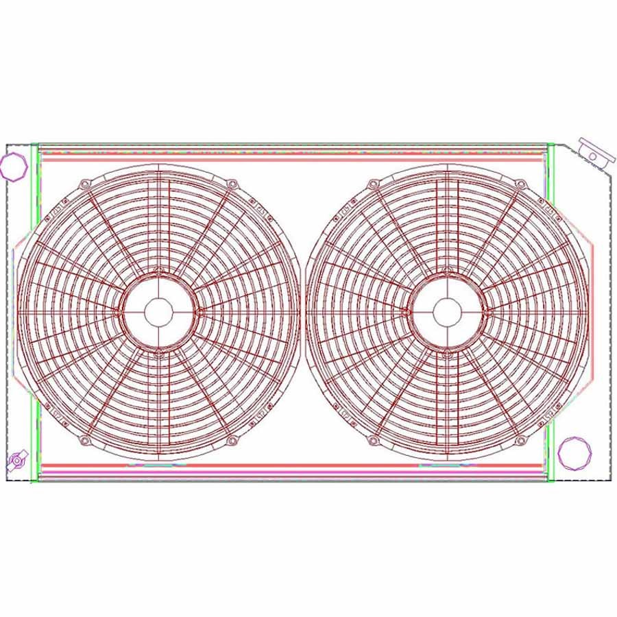 Griffin GRICU00008 Radiator Combo Unit GM A & G Body