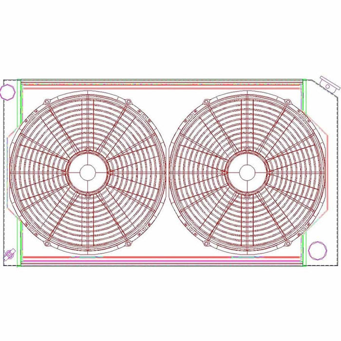Griffin GRICU00008 Radiator Combo Unit GM A & G Body