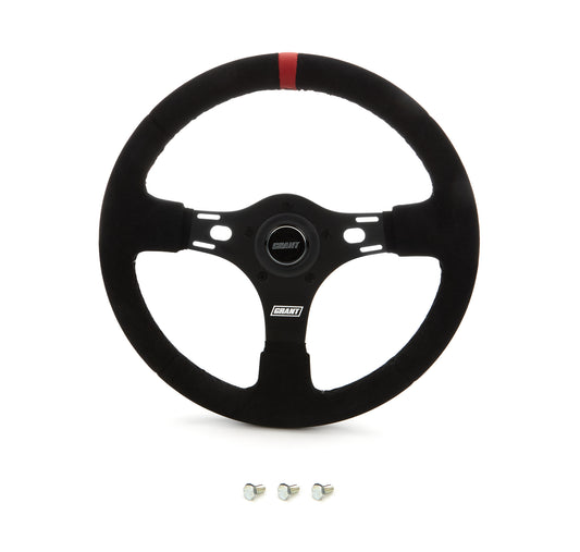 Grant GRT1081 13in Red Stripe Race Steering Wheel Suede