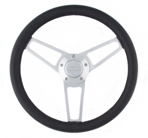 Grant GRT1903 Billet Series Leather St eering Wheel Ford Logo