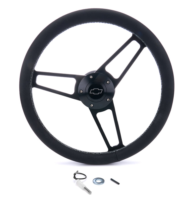 Grant GRT1906-1 Billet Classic Series Black Wheel Chevy Logo