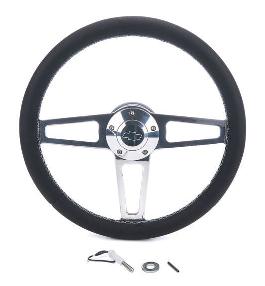 Grant GRT1911-1 Billet Classic Series Black Wheel Chevy Logo
