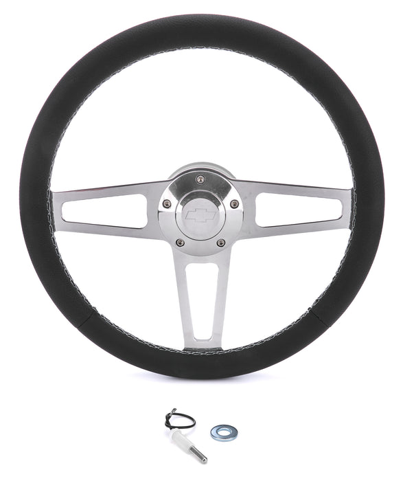 Grant GRT1911-2 Billet Classic Series Black Wheel Chevy Logo