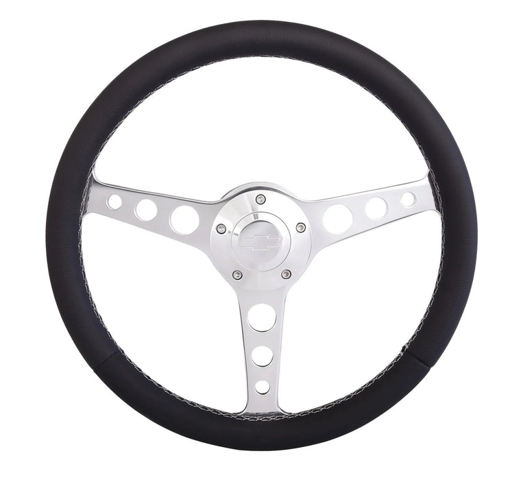 Grant GRT1921-1 Billet Classic Series Black Wheel Chevy Logo