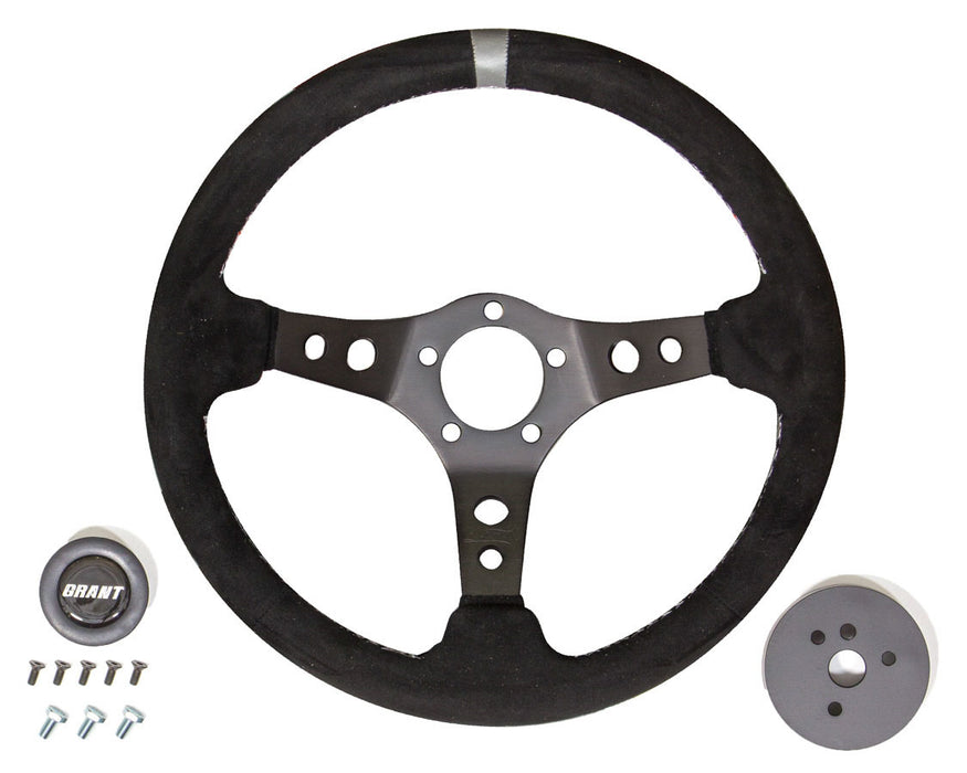 Grant GRT694 Suede Racing Steering Wheel w/Center Marker