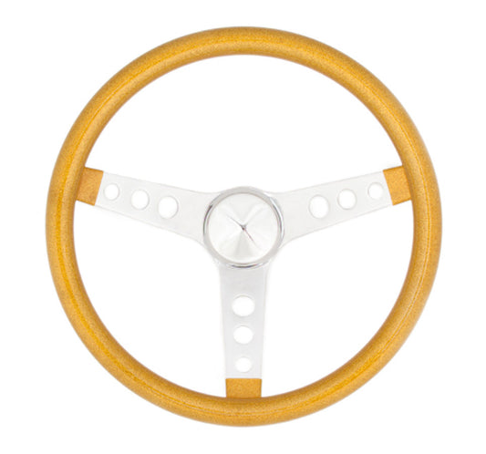 Grant GRT8447 Steering Wheel Mtl Flake Gold/Spoke Chrm 13.5