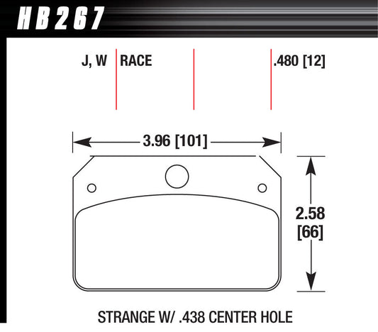 Hawk Brake HAWHB267W480 Brake Pads Strange DTC-30