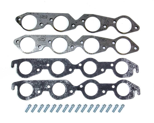 Hedman HED10110 BB Chevy 2.375in Flanges Round Port