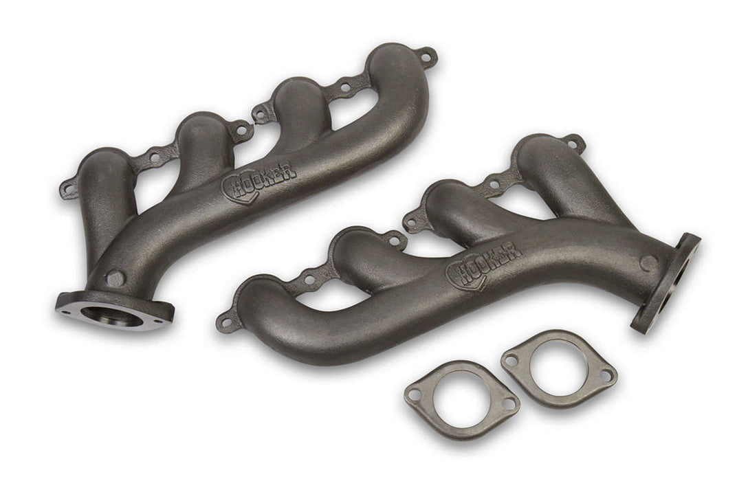 Hooker HKR8501 GM LS Cast Iron Exhaust Manifolds Raw Finish