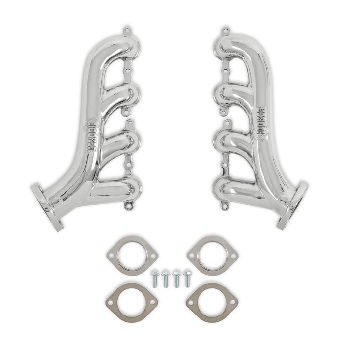 Hooker HKR8503-1HKR Exhaust Manifold Set GM LS Swap Cast SS Polished