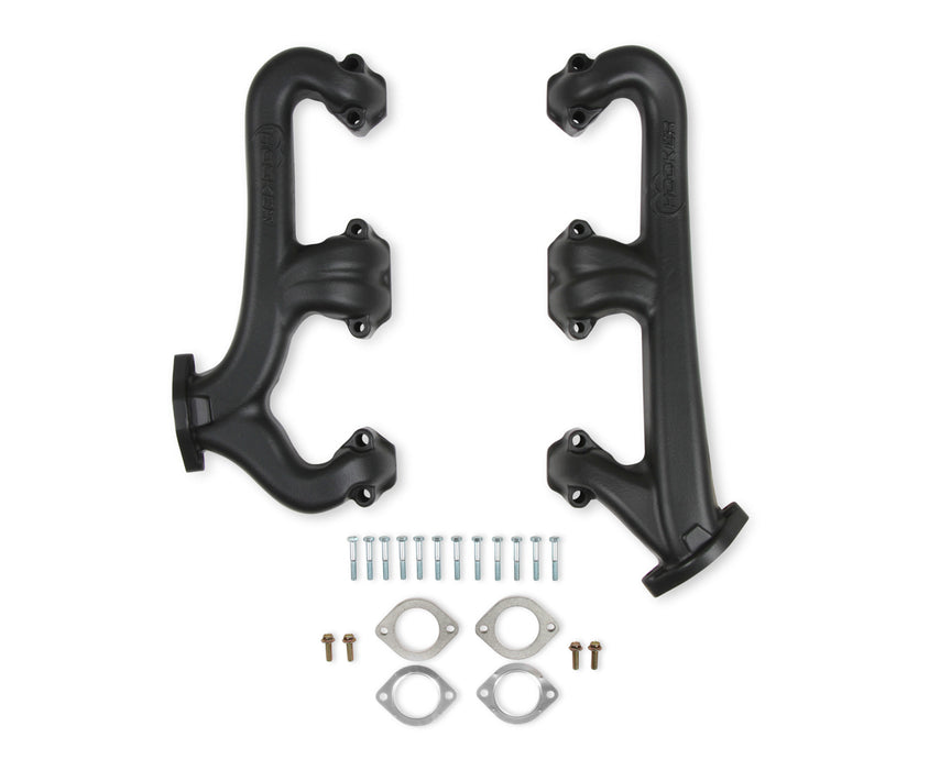 Hooker HKR8525-3HKR Exhaust Manifold Set Cast Iron - SBC 2.5 Dia