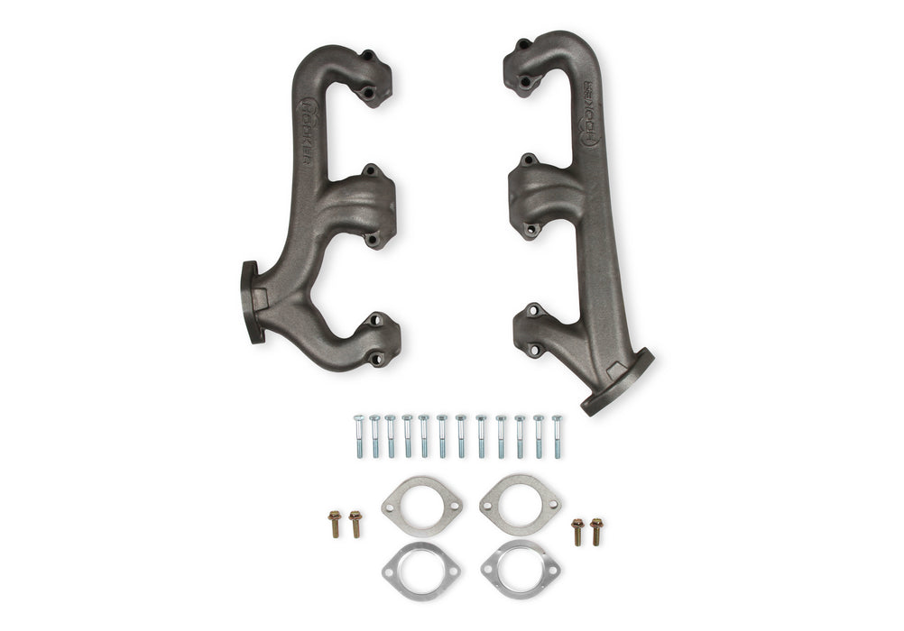 Hooker HKR8525HKR SBC Exhaust Manifold Set 2.5in Outlet Cast Iron