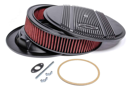 Holley HLY120-172 14 x 3 Air Cleaner Finned Bowtie Black