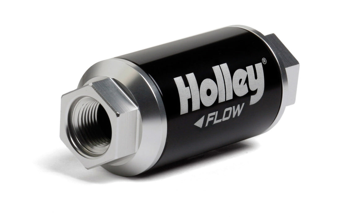 Holley HLY162-551 Billet HP Fuel Filter - 3/8NPT 100-Micron 100GPH