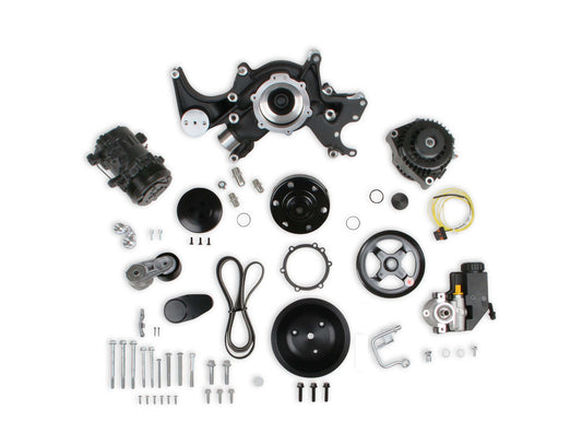 Holley HLY20-242BK BBC Accessory Drive Sys. Mid Mount - Black