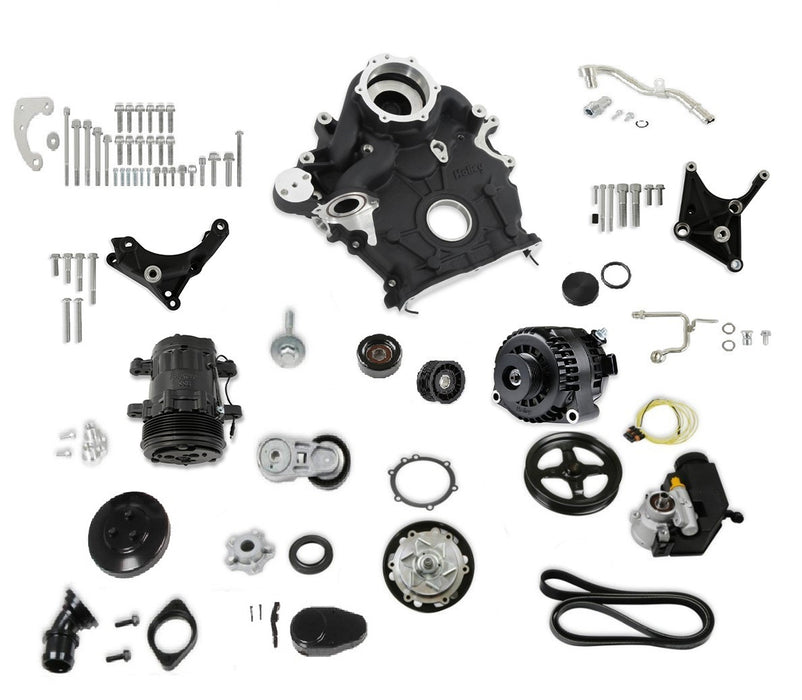 Holley HLY20-310BK Complete Accessory Drive Kit Ford 7.3L Godzilla