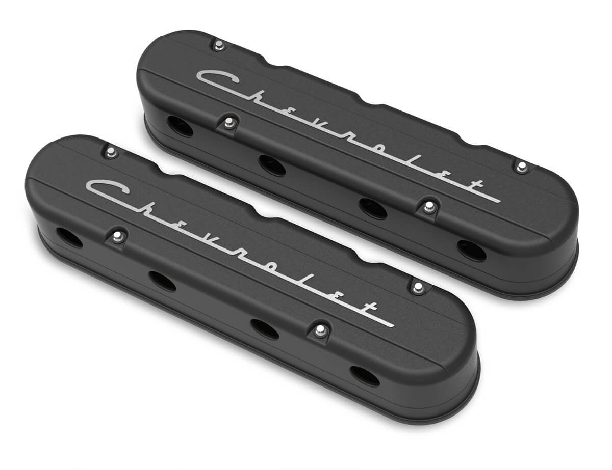 Holley HLY241-177 Valve Cover Set GM LS 2-Piece Design